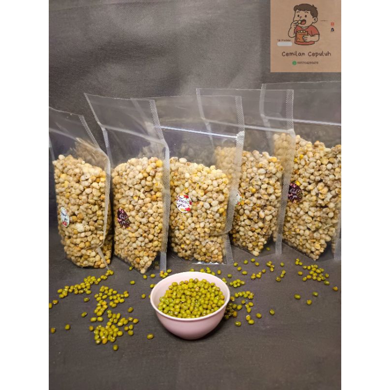 

PROMO Paket 3 dan Paket 5 Kacang Ijo / Kacang Hijau Goreng 250 gram gurih renyah murah