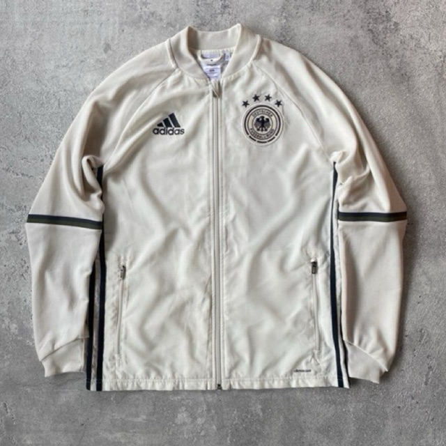Adidas Germany Training Jersey Jacket Ivory White
