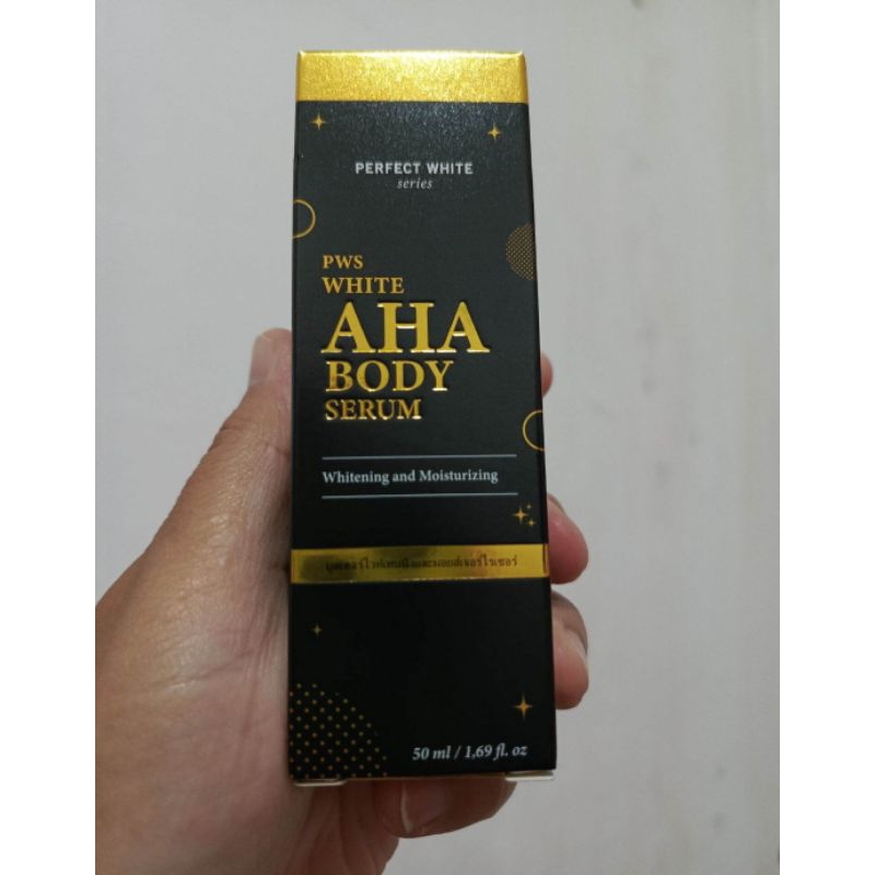 Perfect white AHA BODY SERUM 50ml - PWS White Aha Body Serum 50ml Whitening & Moisturizing