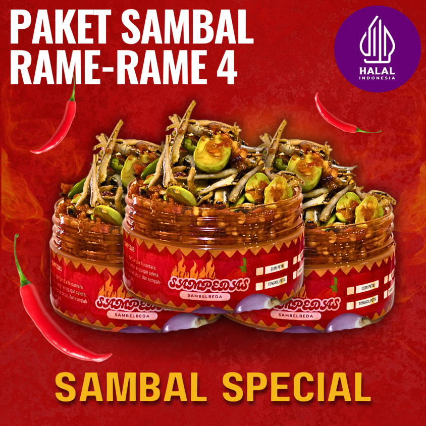 

Sampedas Paket Rame-Rame 4 ( 3 PCS - 3 Pack Bilis Pete )