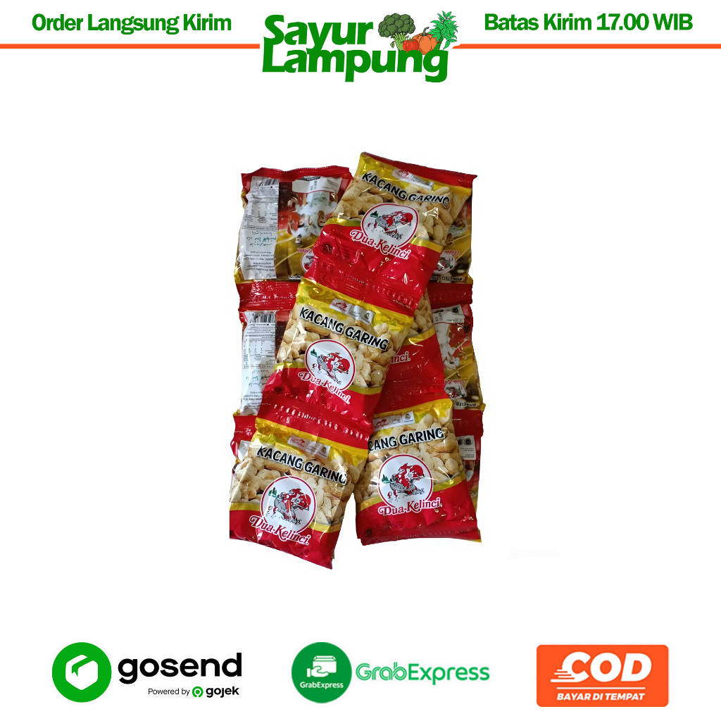 

Kacang Garing Dua Kelinci (1 Renceng) - Sayur Lampung