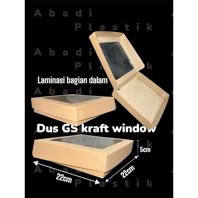 (10PCS) DUS PIZZA WINDOW 22x22/DUS KUE/SNACK BOX/DUS DONAT 22x22x5cm