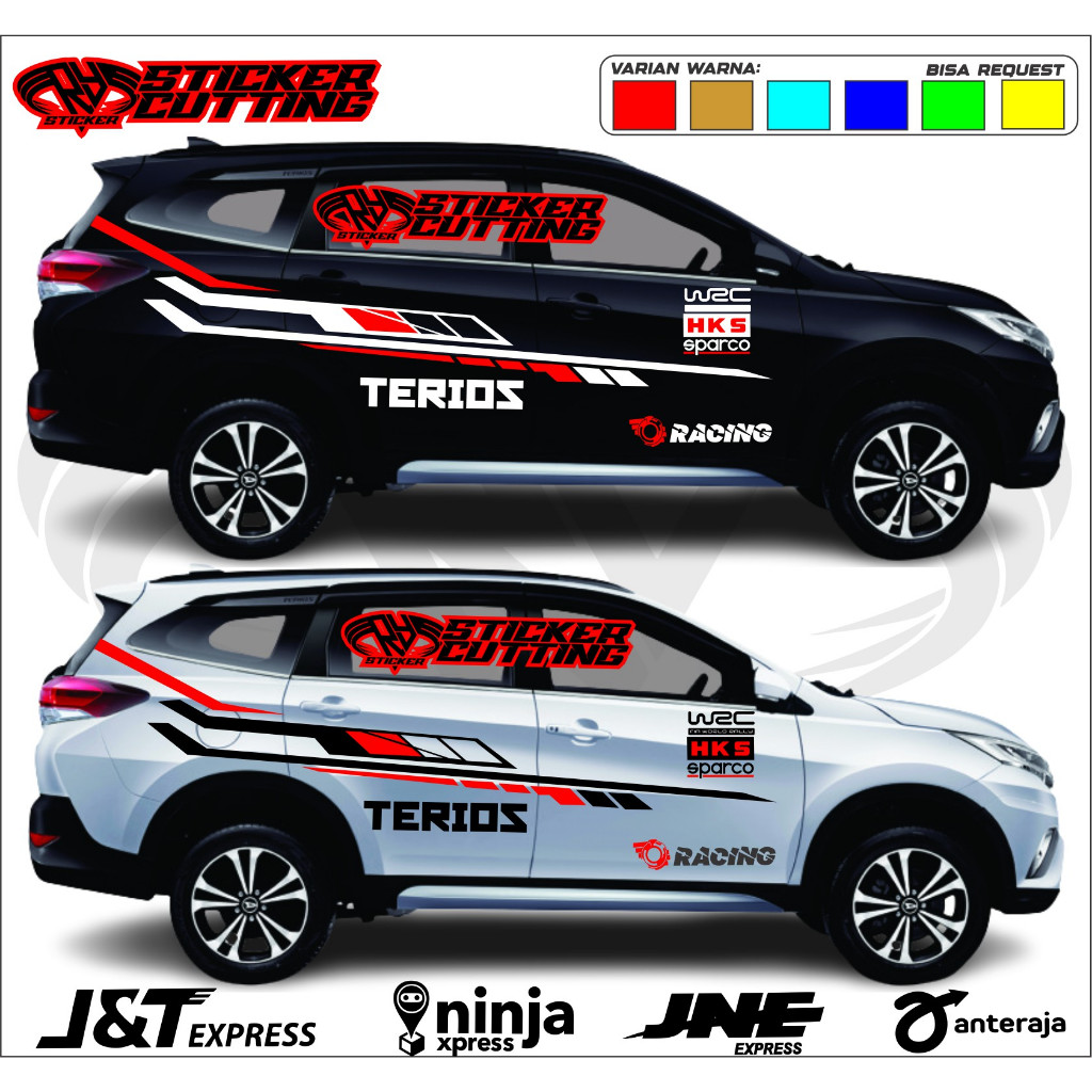 Stiker Body Mobil Terios Cutting Stiker Daihatsu Terios