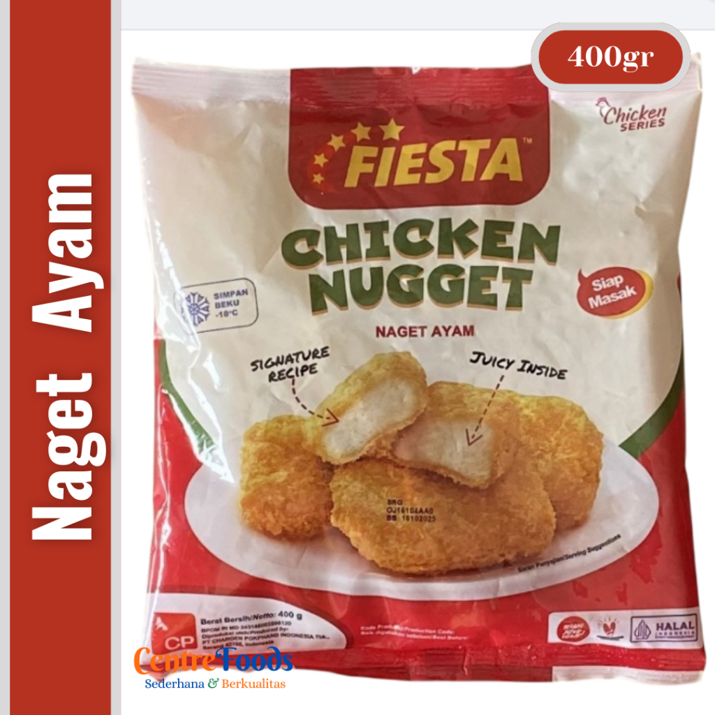 

Naget Ayam - Chicken Nugget Fiesta | 500gr [ Harga Per BKS ]