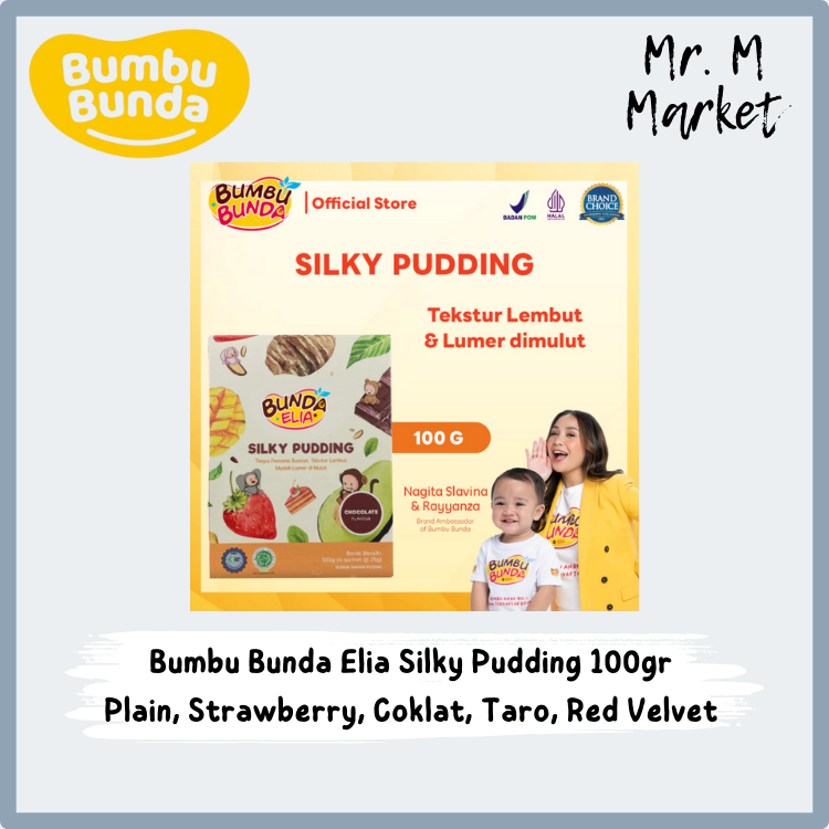 

Bumbu Bunda Elia Silky Pudding Cemilan Anak Non Pemanis Buatan Non Pengawet Cemilan MPASI Halal BPOM