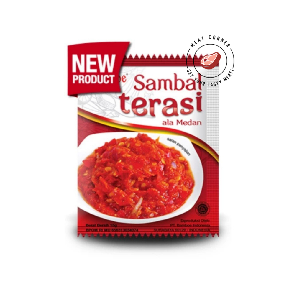 

Bamboe Sambal Terasi Ala Medan Sambel 15 gr Meat Corner BNI