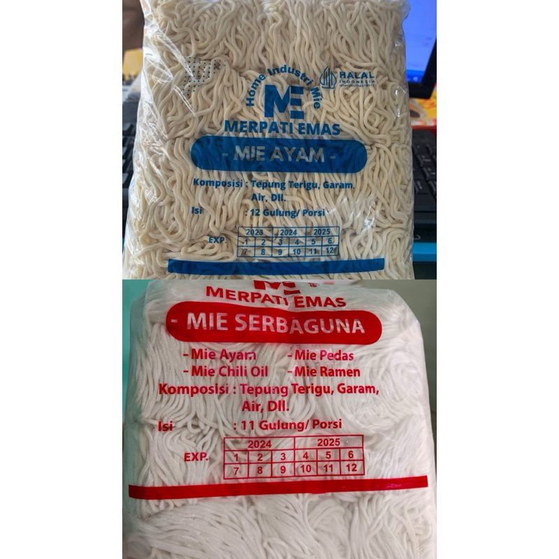 

FROZEN mie ayam & mie gacoan mie serba guna 1kg / merpati emas
