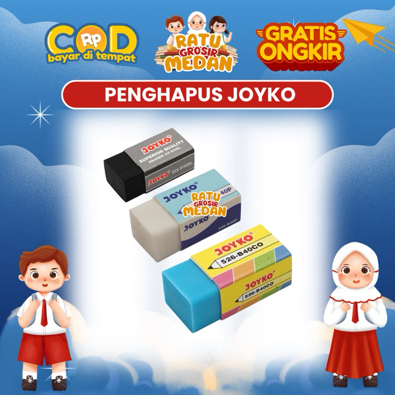 

PENGHAPUS PREMIUM JOYKO 526 B40 PER PCS BISA PILIH WARNA