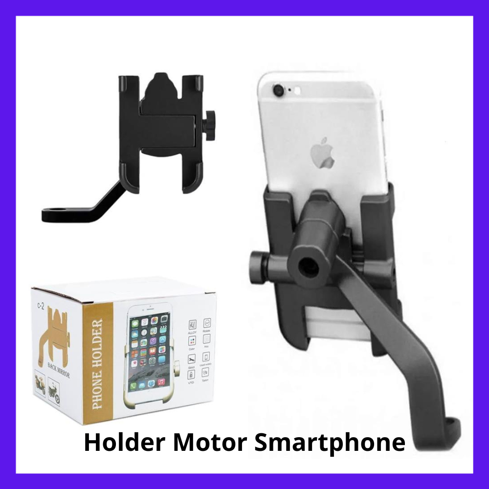 Holder HP Spion/ Holder HP Spion Motor Dudukan HP OTOHEROES Holder Motor Smartphone