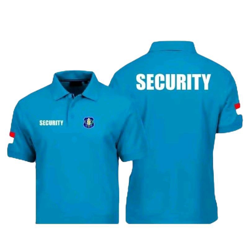 BAJU POLO BERKERAH SECURITY SATPAM LOGO KOTAK FREE NAMA // KAOS POLO SECURITY UKURAN JUMBO XXXL