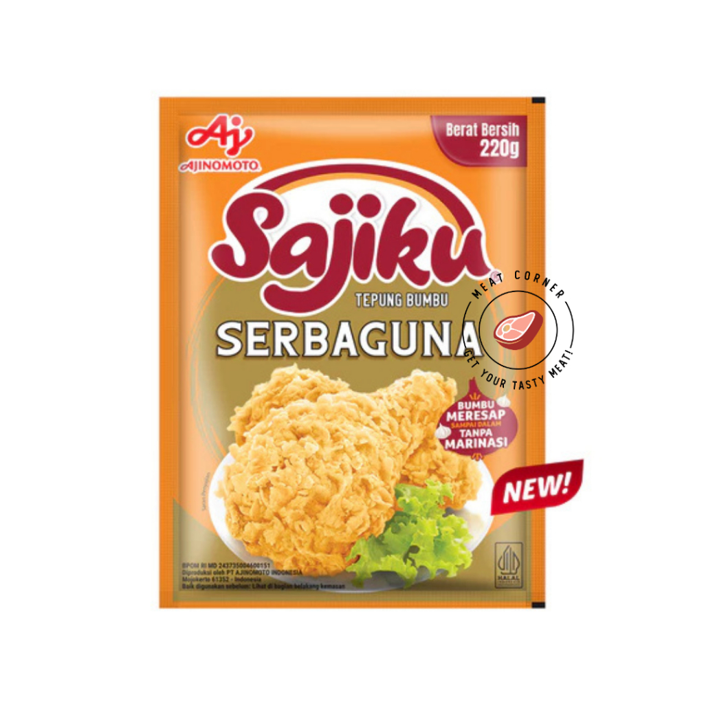 

Sajiku Tepung Bumbu Serbaguna Pedas Golden Crispy 200 gr Meat Corner BNI