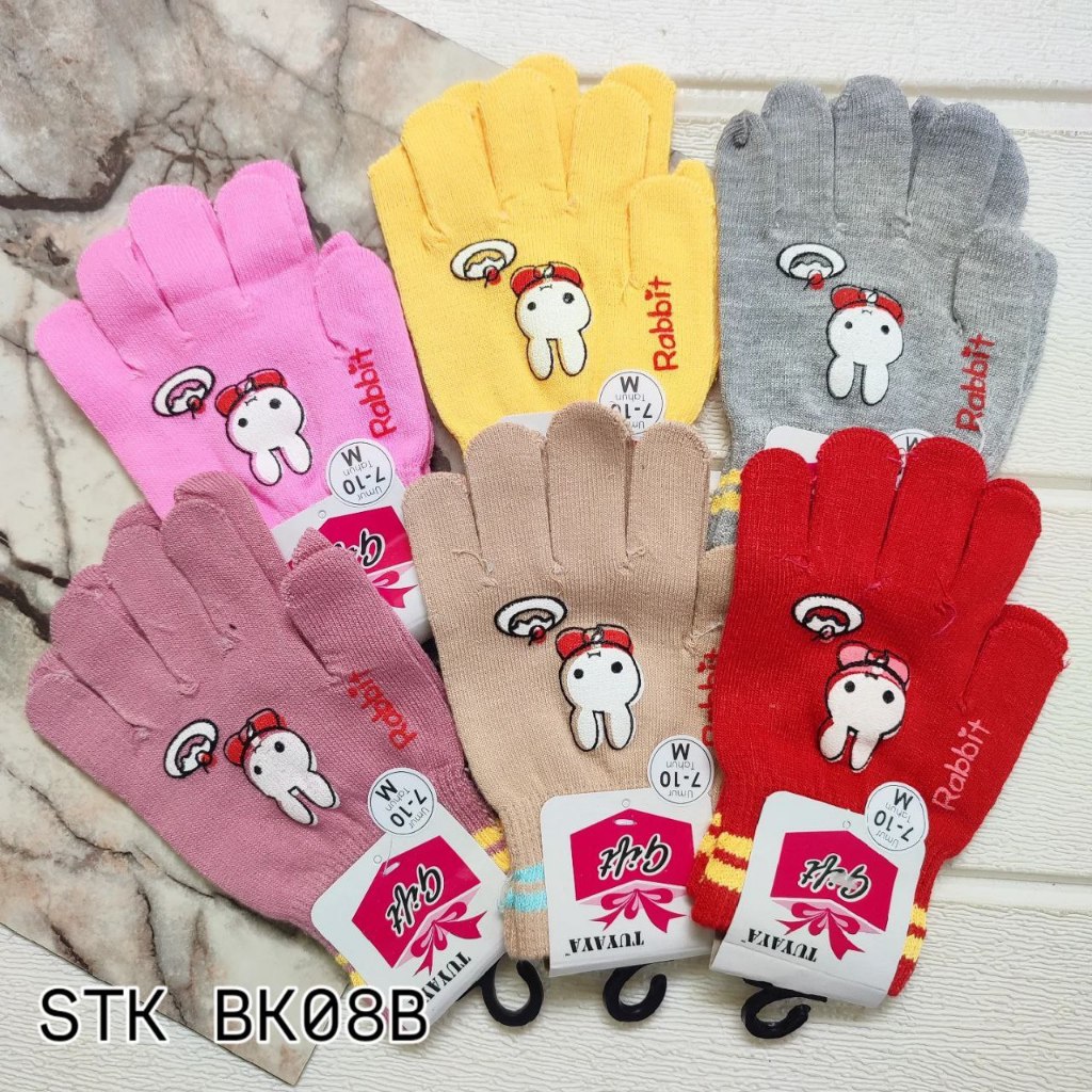 

STK BK08B - ISI 12 SARUNG TANGAN ANAK 7-10 TAHUN MOTIF BUNNY