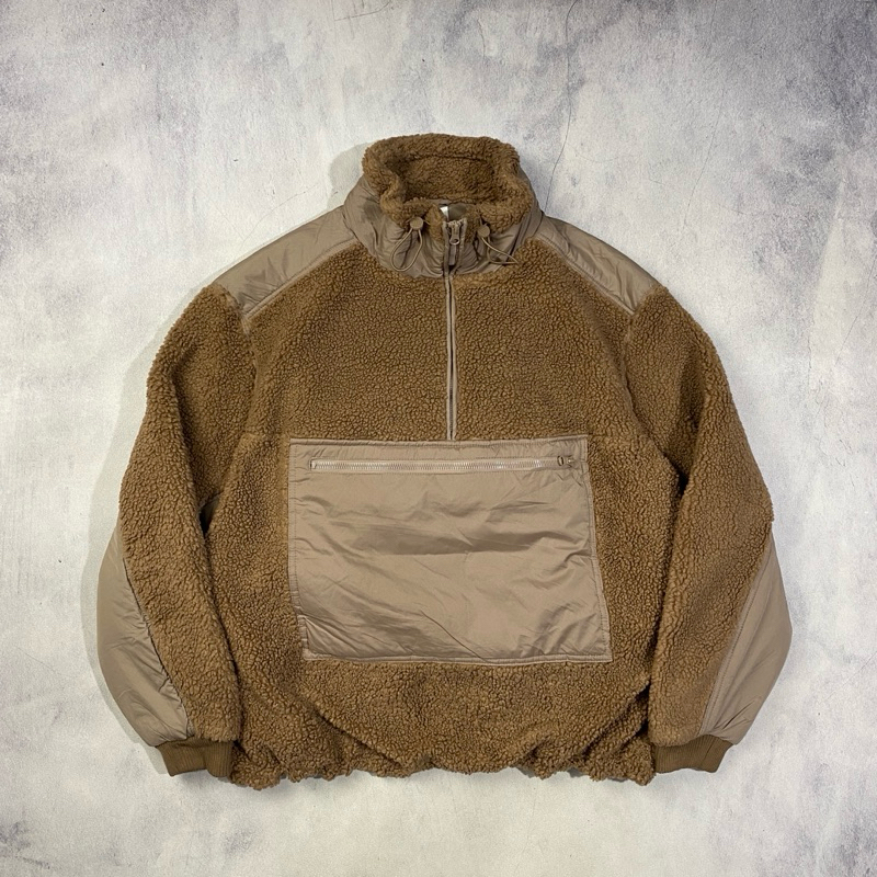 H&M Boa Fleece Anorak Cagoule Jacket Casua Harrington Work Jacket Oversize Boxy