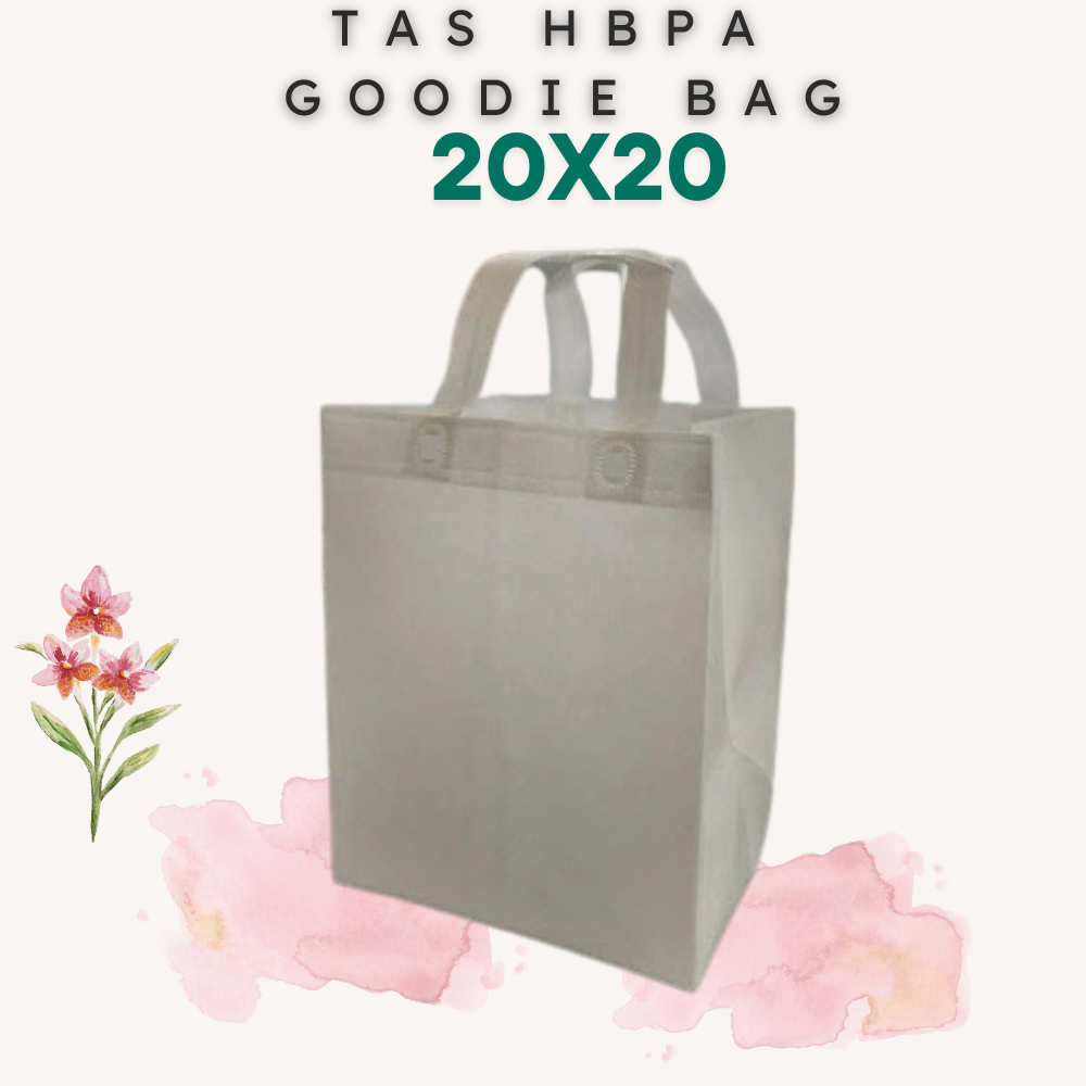 

HBPA BOX PRESS Untuk Uk Dus (20x20) GSM 75 HARGA (Per Lusin) Tas Spunbond / Goodie bag/ Tas Besek