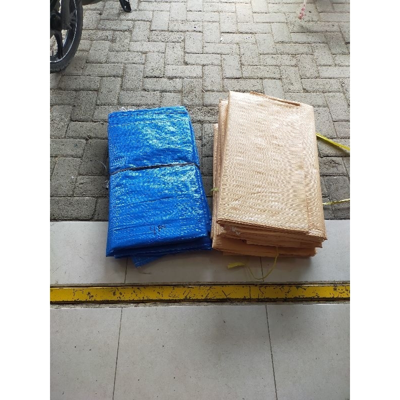 LAYAR GELARAN UKURAN 4M (2.4x4 meter)  MERCUCUAR / LAYAR GELARAN / GELARAN PADI / ALAS JEMURAN PADI 