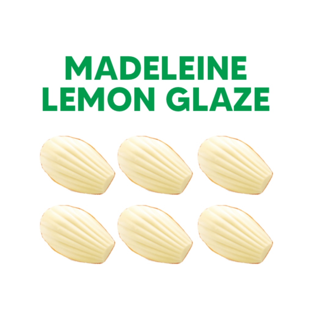 

Vegan Madeleines - Lemon Glaze (6pcs)