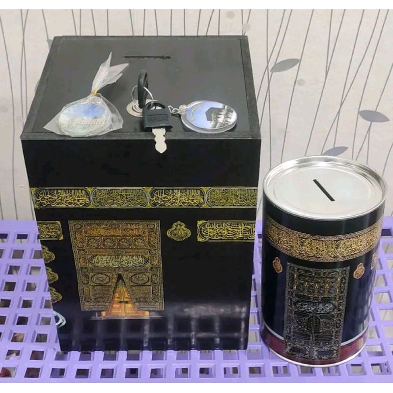 Celengan Kabah Beranak Bulat pakai kunci celengan jumbo 15x20 cm celengan Kabah celengan