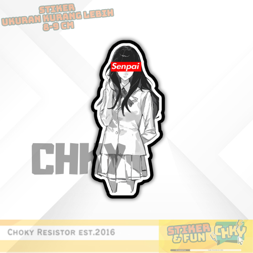

Stiker Sticker Vinyl Laminasi Glosy CUTE JAPANESE GIRL SENPAI Vol 12