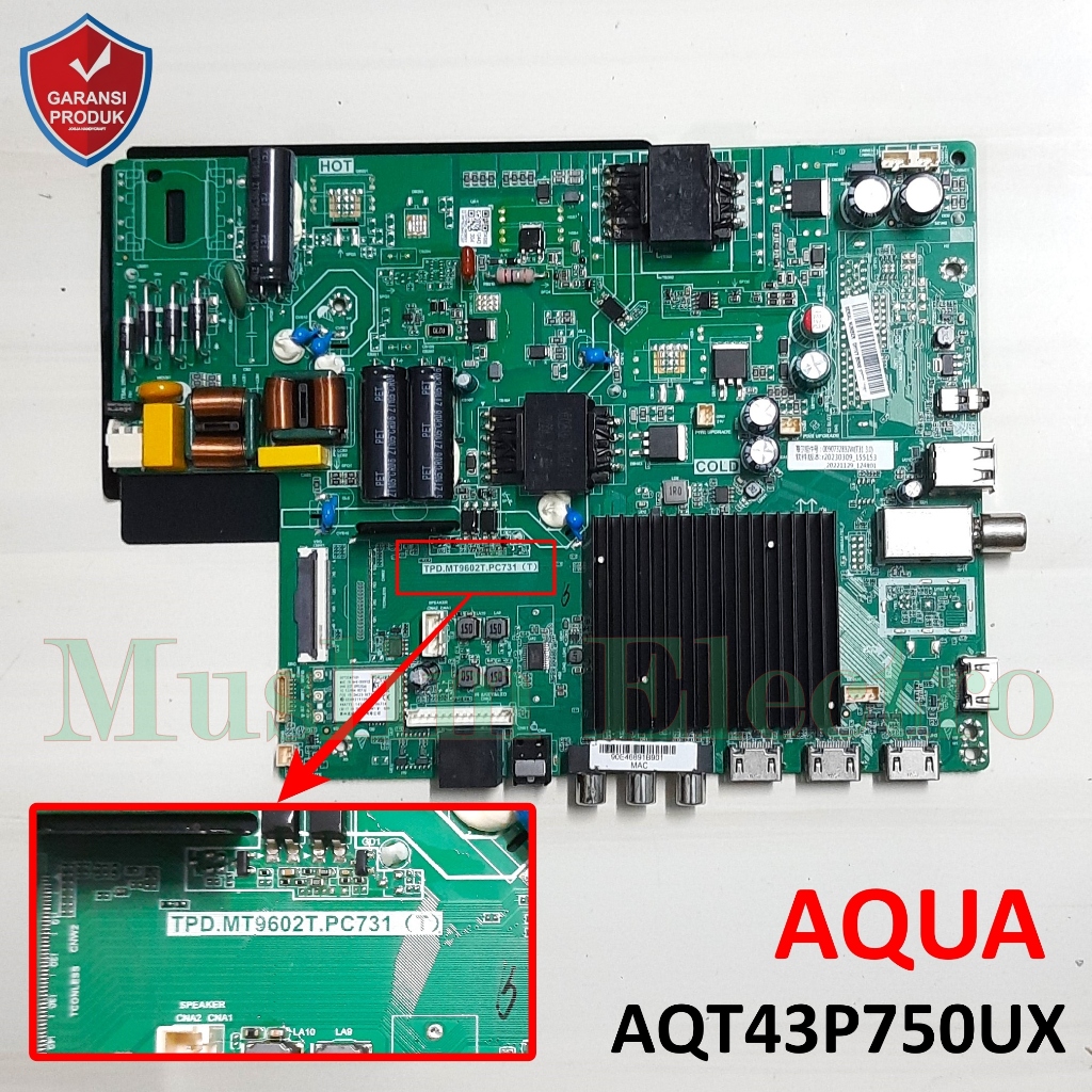 Mainboard LED TV Android AQUA AQT43P750UX AQT43P750 43P750