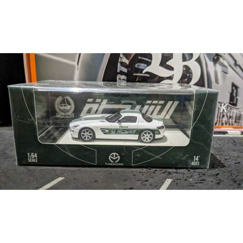 Diecast Time Micro TimeMicro Mercedes Benz SLS Dubai Police Segel
