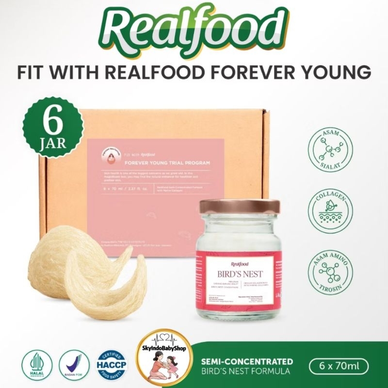 

Realfood Forever Young Trial 6 Jar Minuman Sarang Burung Walet Bpom Halal
