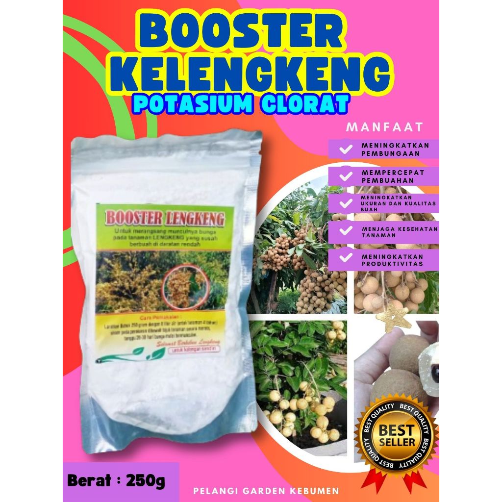 KUALITAS TERBAIK  Booster Buah Kelengkeng Murni 1Kg, Booster Buah Kelengkeng Merah