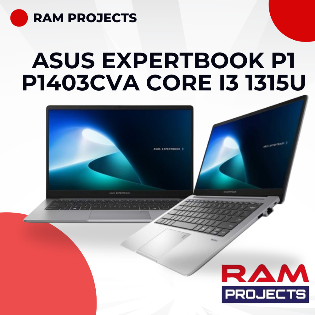 Asus ExpertBook P1 P1403CVA Core i3 1315U Memori 8 GB SSD 512 GB Win 11 Pro + OHS