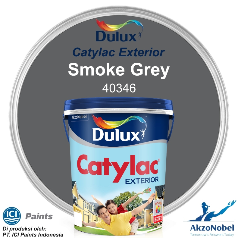 CAT DULUX CATYLAC EXTERIOR 25 KG - SMOKE GREY 40346