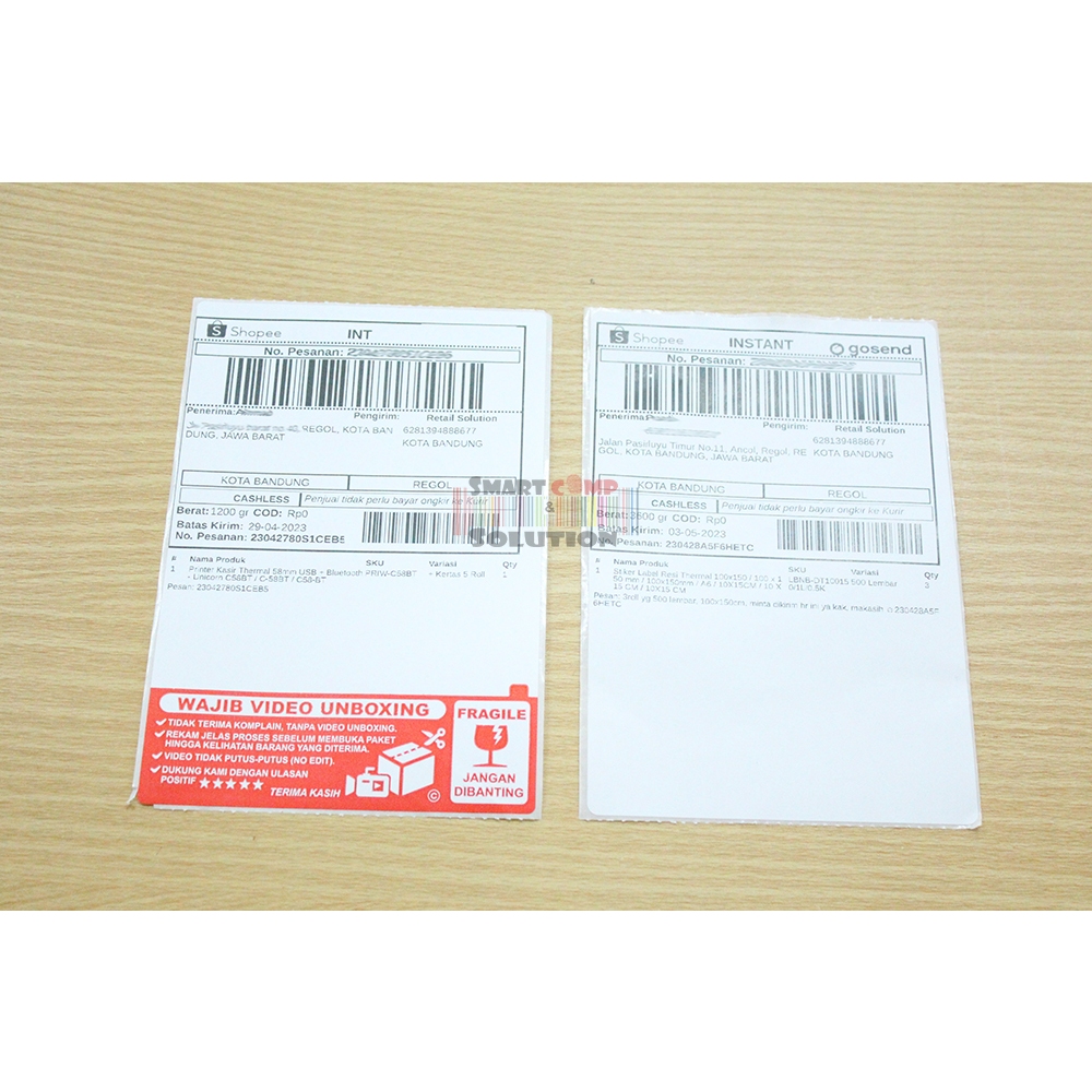 

RK Label Thermal Unicorn Best Resi Alamat Pengiriman 100x150mm - Stiker Video Unboxing