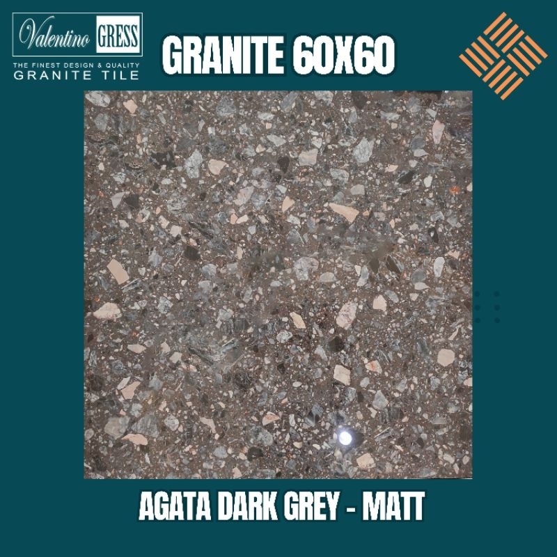 GRANITE 60X60 AGATA DARK GREY | MATT