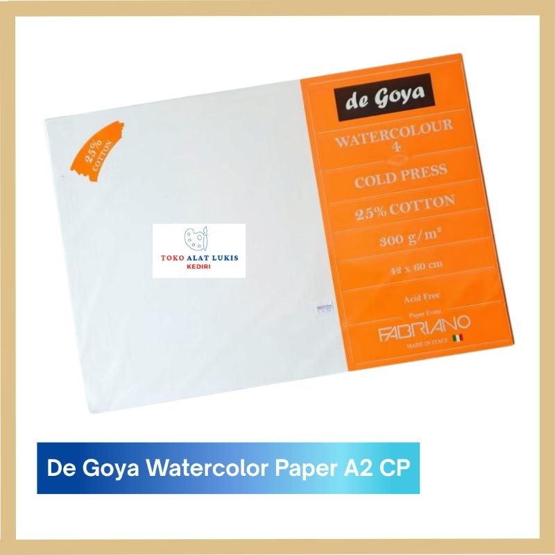 

De Goya Watercolour Paper A2 CP 300gsm / Kertas Cat Air