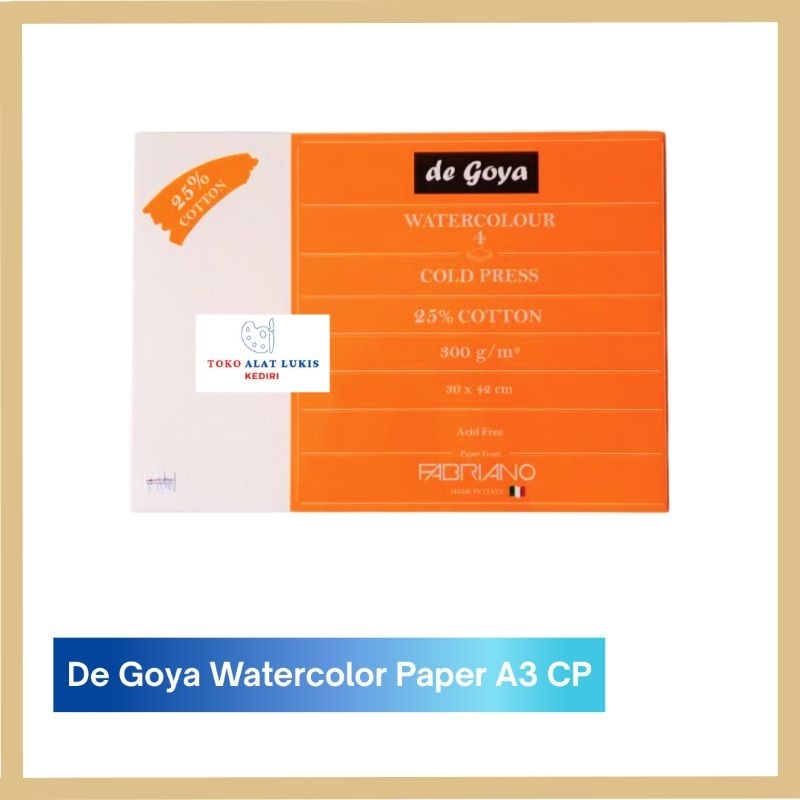 

De Goya Watercolour Paper A3 CP 300gsm / Kertas Cat Air
