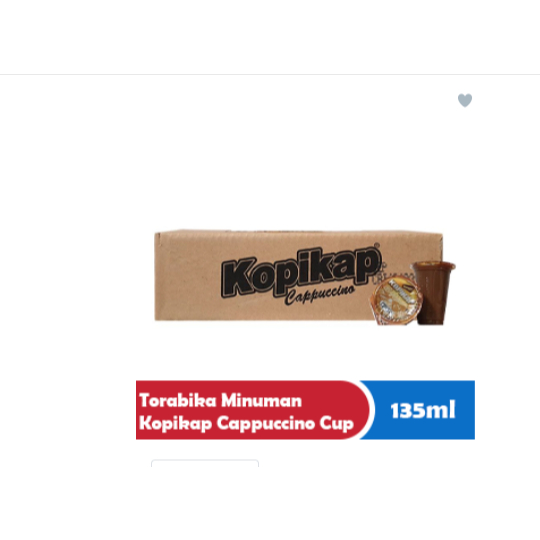 

TORABIKA MINUMAN KOPIKAP CAPPUCCINO CUP 150/135mL