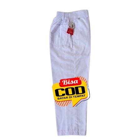 TERBARU SERAGAM SEKOLAH SD PAKAIAN LAKI-LAKI CELANA PANJANG PUTIH BAHAN DRILL ADEM