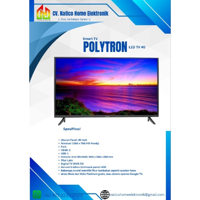 TV POLYTRON SMART tv Led TV 40