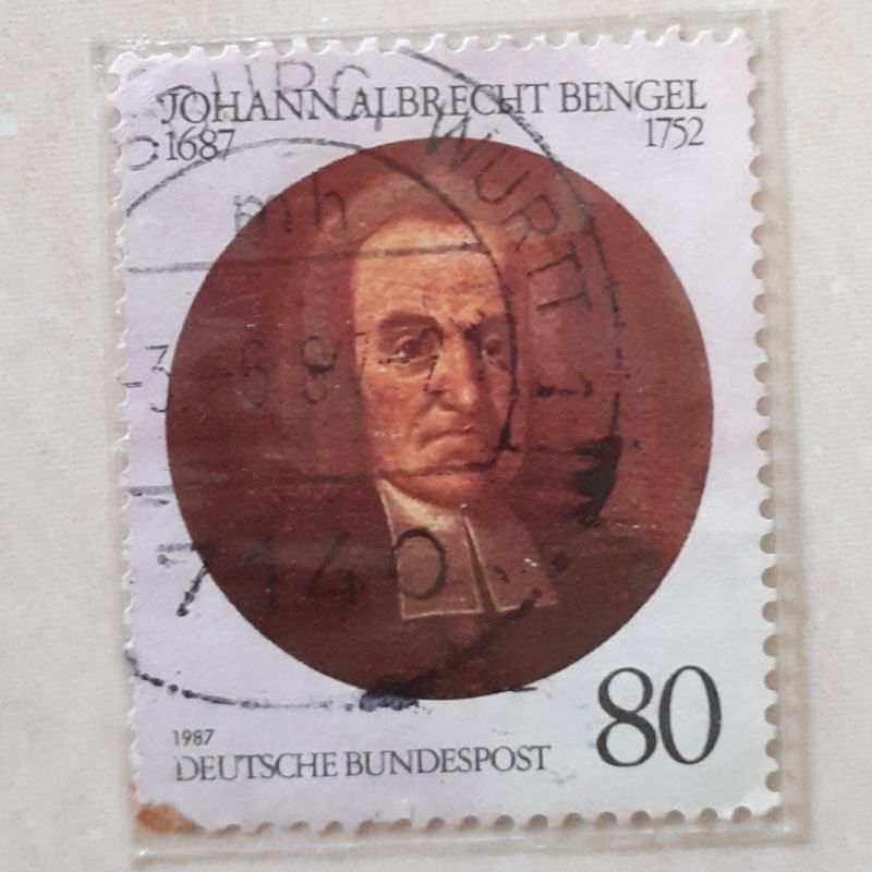 

(J2) Perangko Jerman Johan Albrecht Bengel Tahun 1987