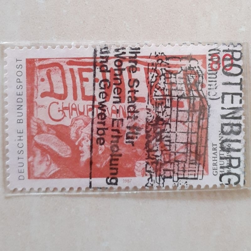 

(J2) Perangko Jerman 125th Birth Anniversary of Gerhart Hauptmann Tahun 1987