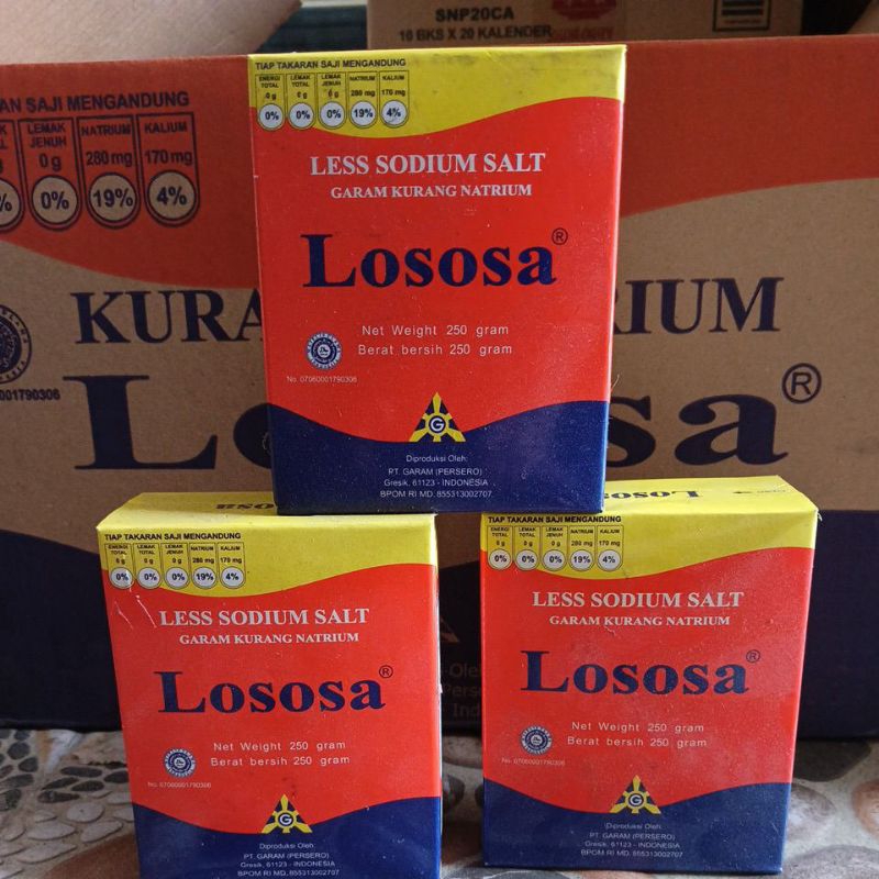 

Garam Lososa 250g Garam Kurang Natrium