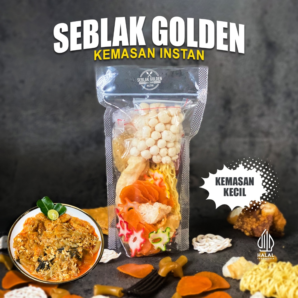 

SEBLAK GOLDEN BKR Kemasan Instan kecil - Jajanan Pedas Kuah Khas Tasikmalaya - Golden Street Food