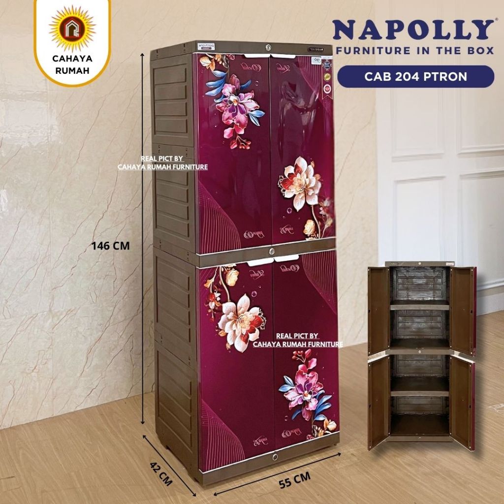 LEMARI CABIONET 204 PTRON - CAHAYA RUMAH FURNITURE