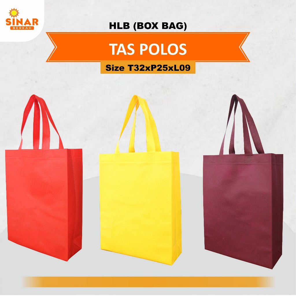 

[SPUNBOND] Tas polos | Tas Dokumen| Tas Spunbond Polos 75 Gsm| Tas Seminar| Tas Sembako |Goodie Bag Polos HLB 32x25x9