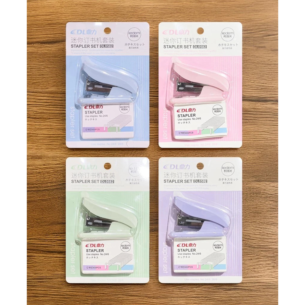 

ATMS-Stapler Set Mini Free Refill Ukuran 24/6/ Hekter Stepler Staples Steples Dengan Isi