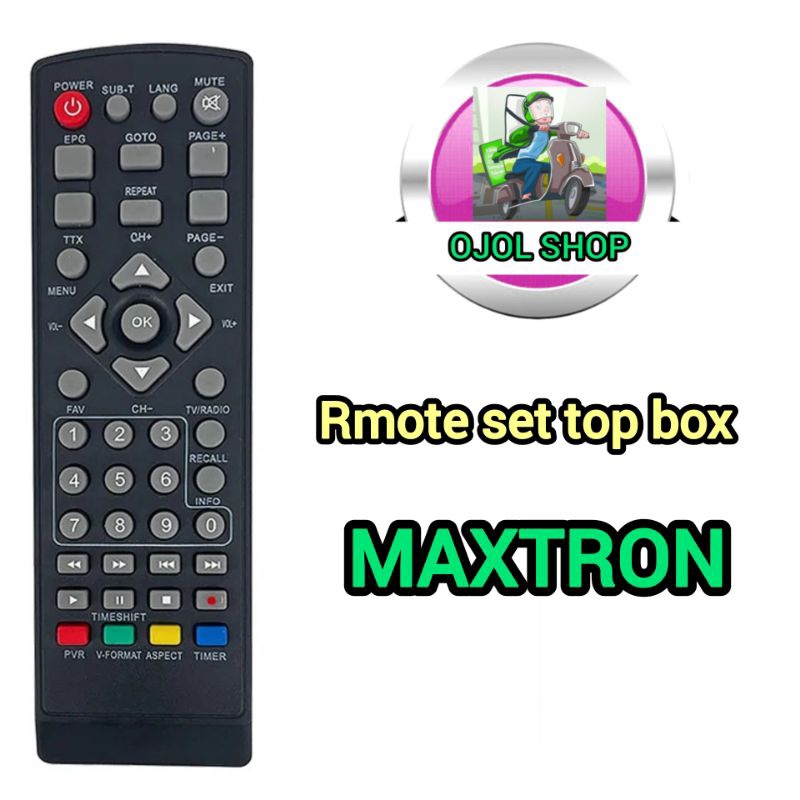 remot set top box MAXTRON tanpa setting tanpa kode