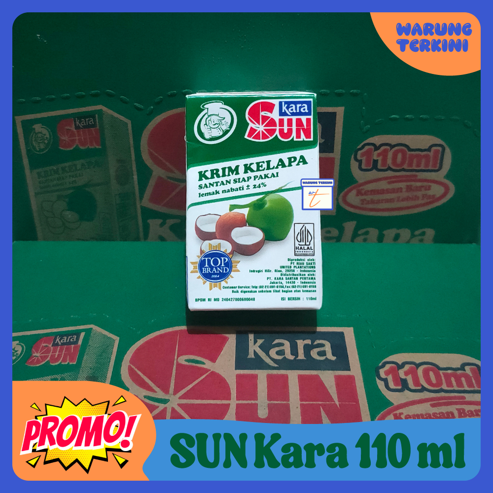 

Santan Krim Kelapa Instan SUN Kara 110ml Karton Dus 24 Pak