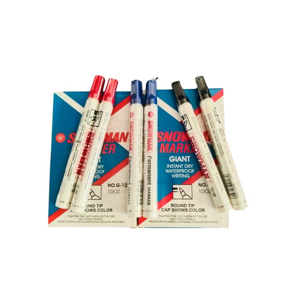 

Spidol Snowman Permanen Maker G-12 /Spidol Snowman Permanen 1 Pcs
