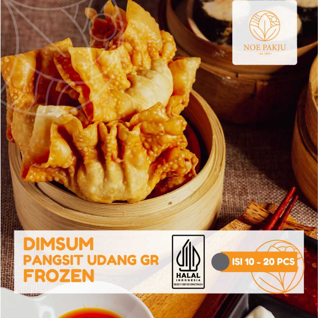 

Dimsum Pangsit Udang Goreng Frozen Ala Noe Pakju