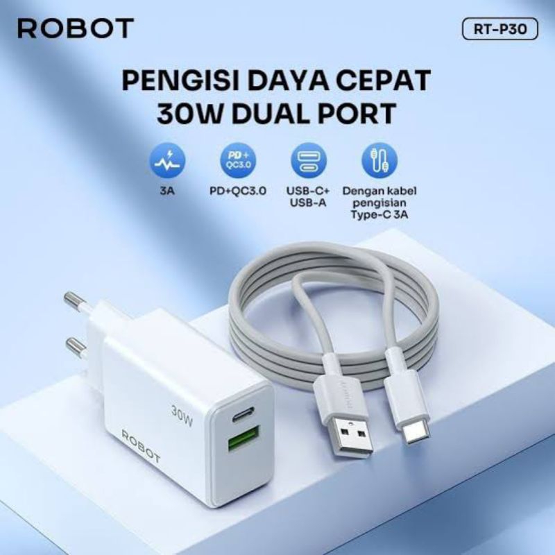 CHARGER VIVAN ROBOT Dual USB Charger 3A 30 WATT 25 WATT 20 WATT POWER RT-K5 K7 K7S K7SC K9 K9S K9SC 
