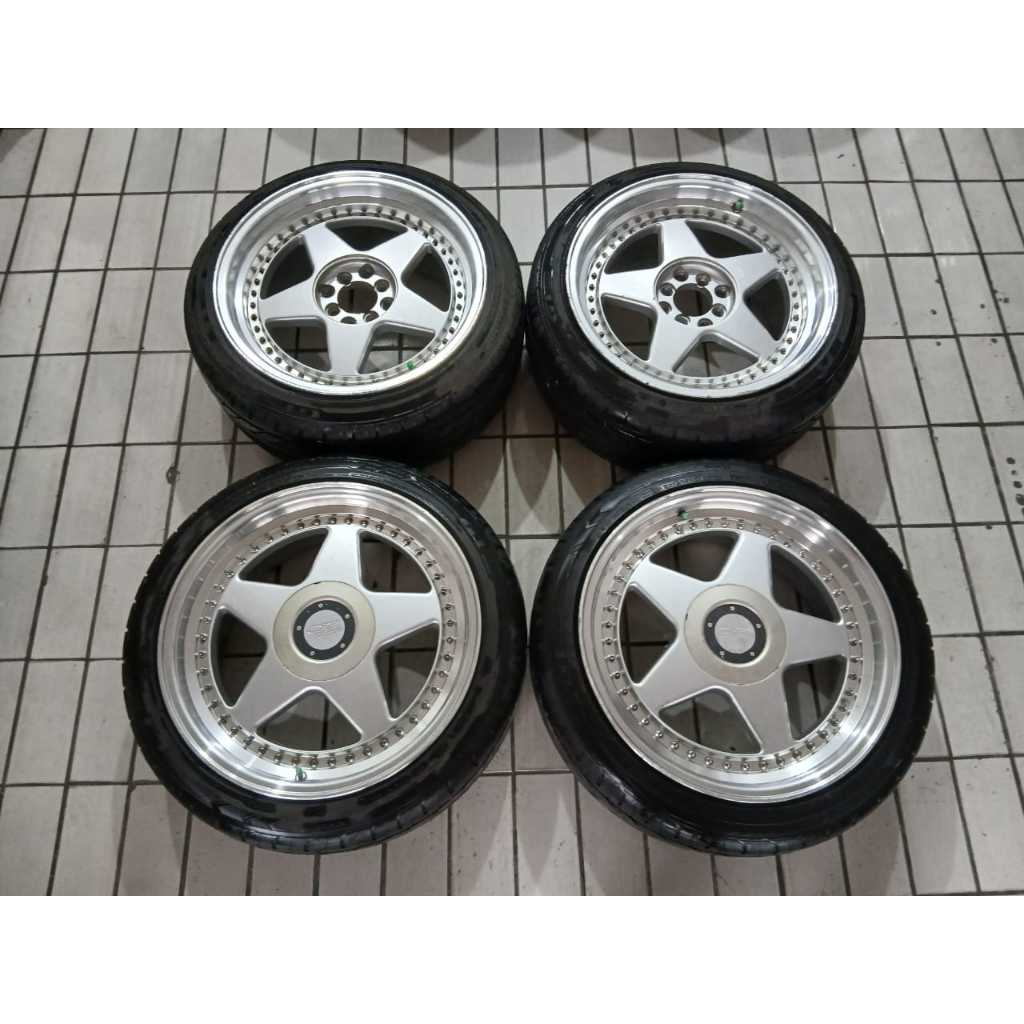 Velg Second OZ FUTURA Ring 17 Lubang 4x100 / 4x114 Lebar 7,5 / 8,5 + BAN 205 45 R17