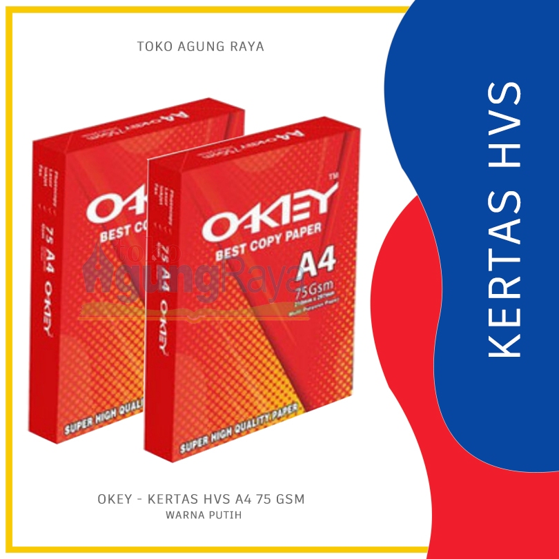 

[DUS] KERTAS HVS A4 (75GSM) - OKEY