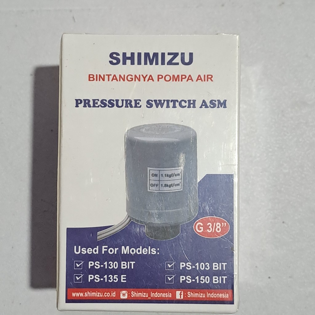 Shimizu Otomatis Pump Pressure Switch PS 130 PS 135 Pompa Air Shimizu Sparepart